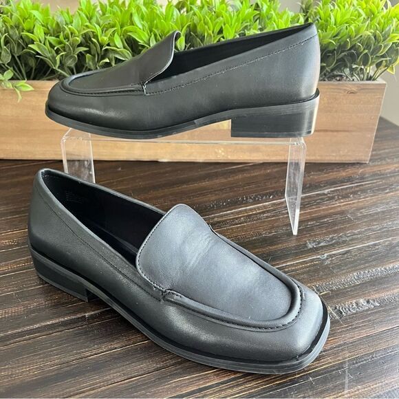 OPEN EDIT Blayke Loafer In Black Faux Leather Size 6.5 NEW - Picture 3 of 16